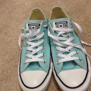 Blue converse sneakers
