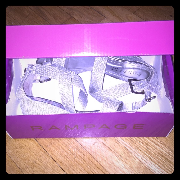 Rampage sparkly wedges!