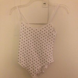 American Apparel Polka dot bodysuit