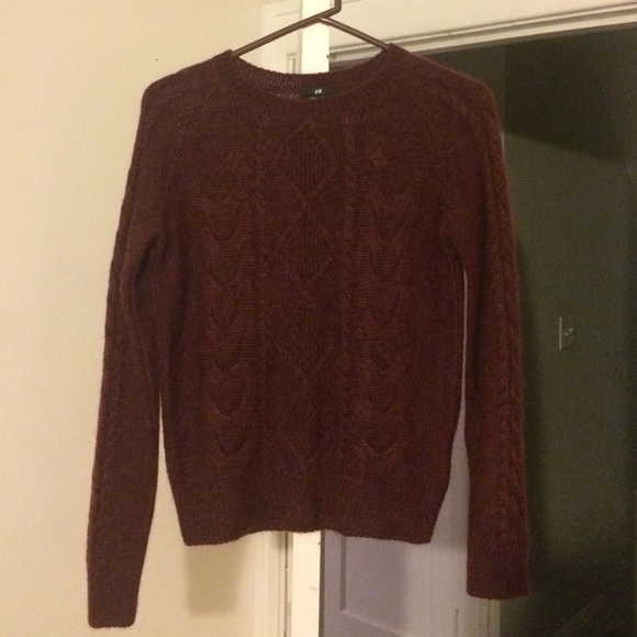 Maroon Knit Sweater