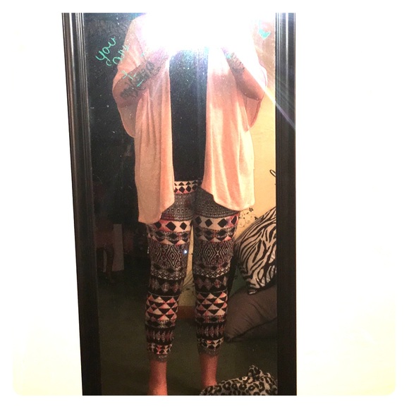 Light pink kimono with matching pants
