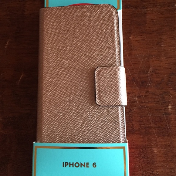 Kate Spade Folio iPhone 6 Case in Rosegold