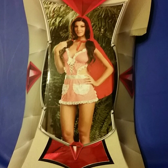 Dreamgirl Red Riding Babydoll With Matching Panty