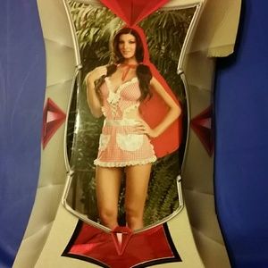 Dreamgirl Red Riding Babydoll With Matching Panty