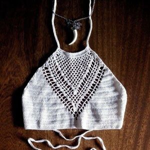 sexy halter crop top