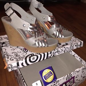 Brash wedge heels, worn once only! Size 8
