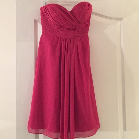 Pink strapless dress size 2