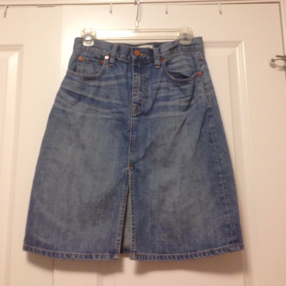 Madewell High Rise Denim Skirt 27
