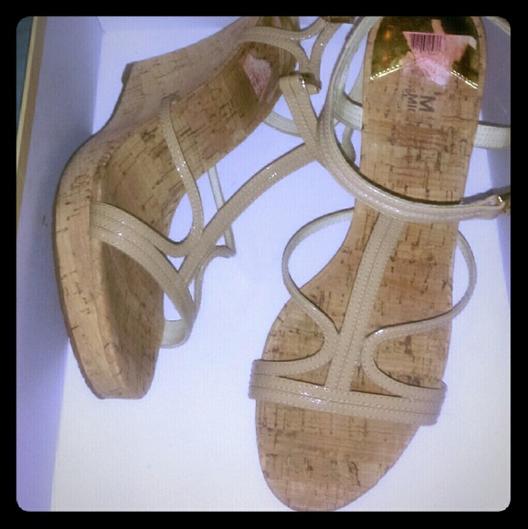 MK Wedge Sandals NUDE
