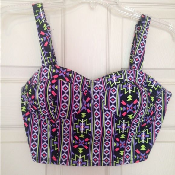 Tribal print bustier