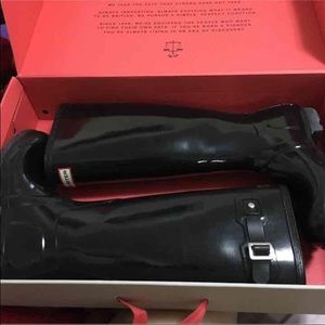 Hunter tall glossy boots