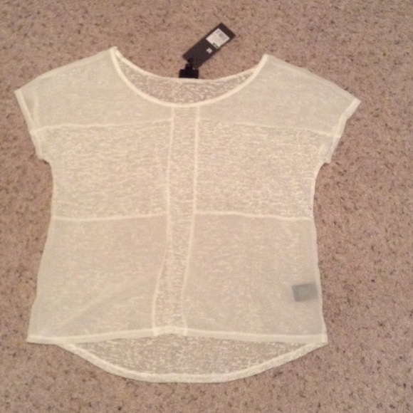 Sheer white top
