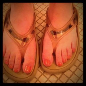Burberry Flip Flops!