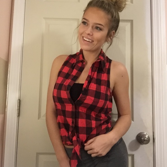 Plaid tank top
