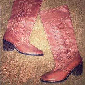 Leather Fossil Boots