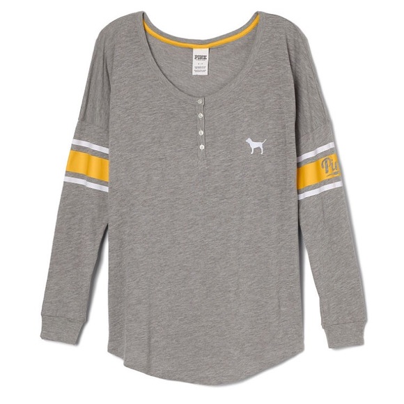 VS Pink Henley Varsity Henley