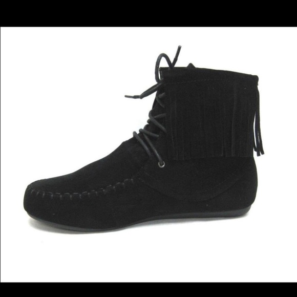Black Fringe booties