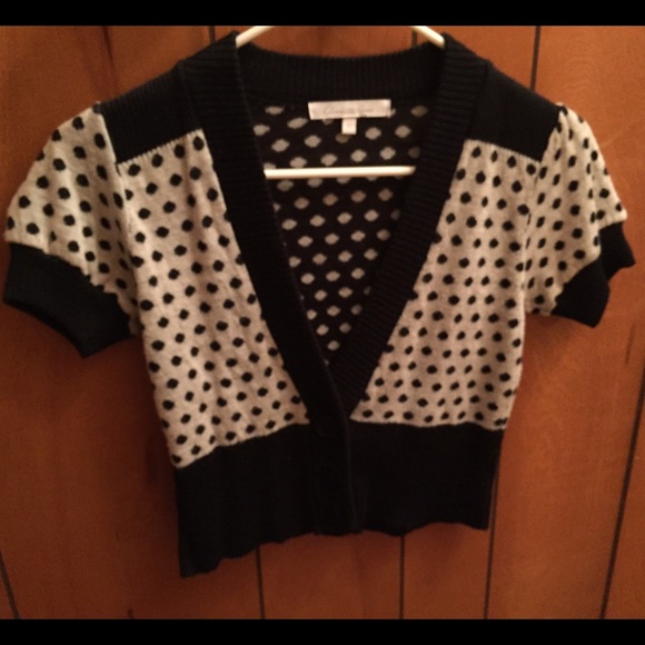 Polka dot Cropped Cardigan