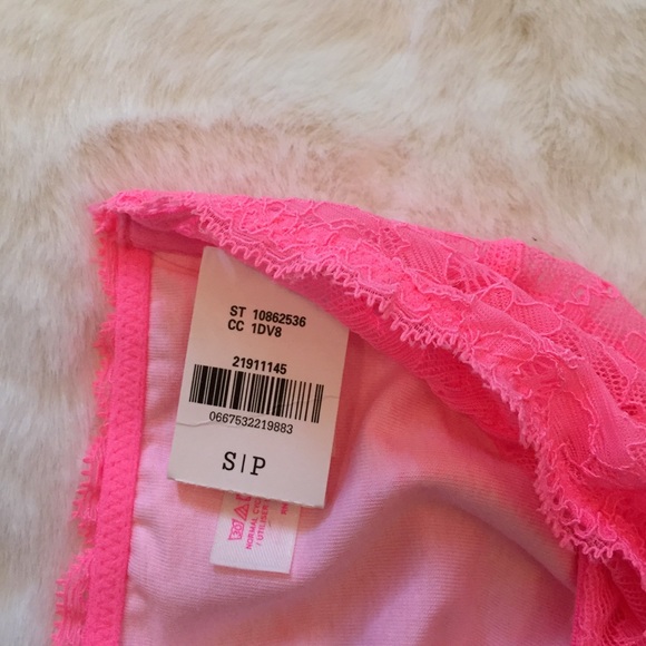 RARE VS Pink Longline Lace Bandeau - Picture 4 of 4