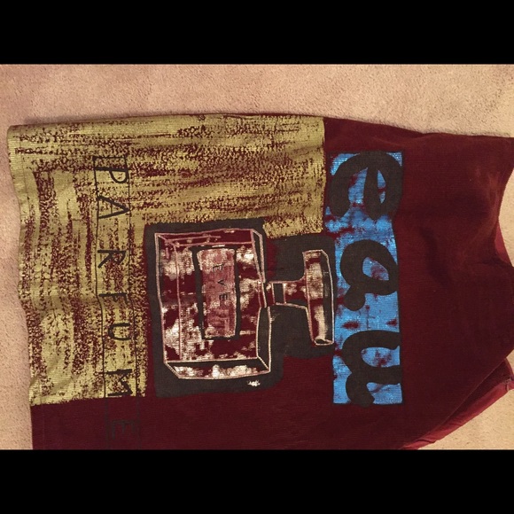 Custo Barcelona Skirt with Painted corduroy design