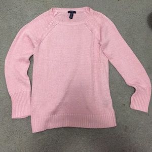 Pink knit sweater