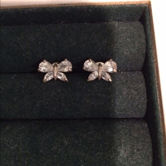 Set of Butterfly Earrings and Necklace