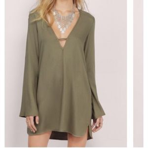 SOLD Olive shift dress