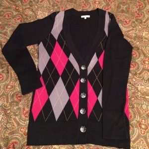 Argyle cardigan