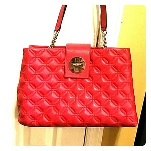 Quilted Red Kate Spade Handbag