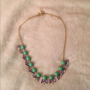 Green and blue J. Crew necklace