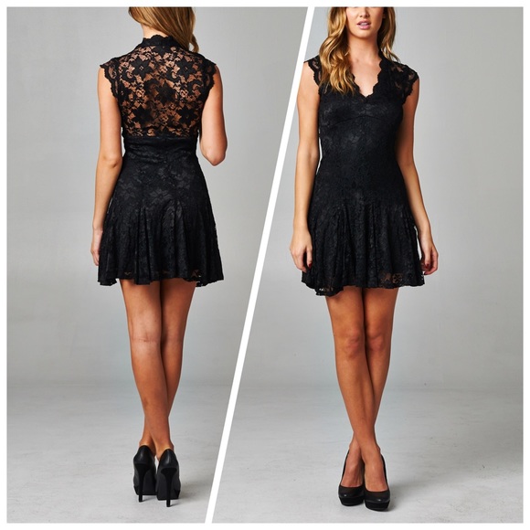 HP 🎉🎉🎉🎉skater skirt lace dress - Picture 1 of 3