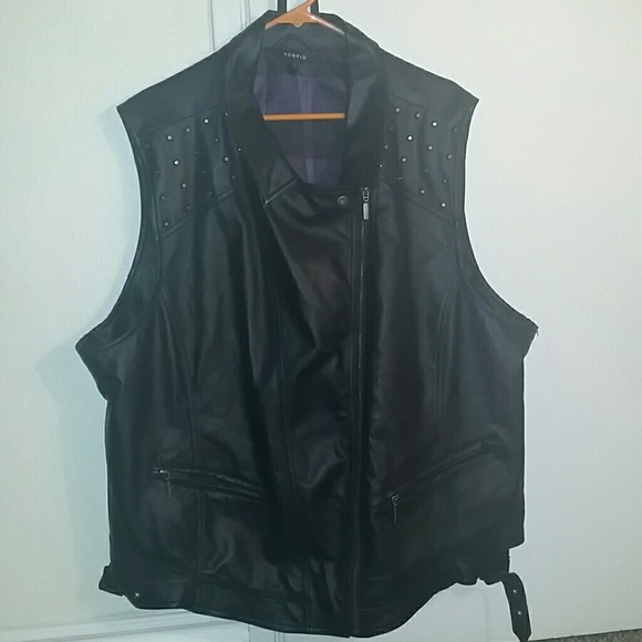Torrid Leather Vest