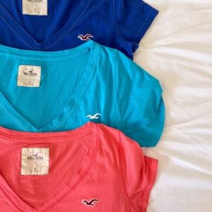 Hollister V Neck BUNDLE