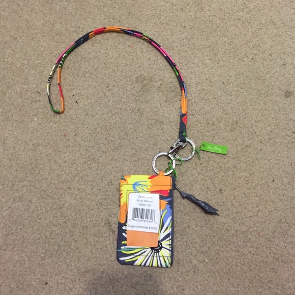 Vera Bradley Zip ID case and lanyard ❤️
