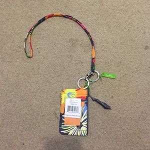 Vera Bradley Zip ID case and lanyard ❤️