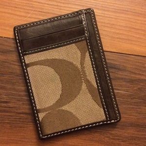 Coach card holder