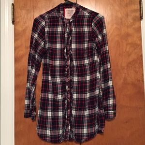 Atmosphere Plaid Shirt Dress