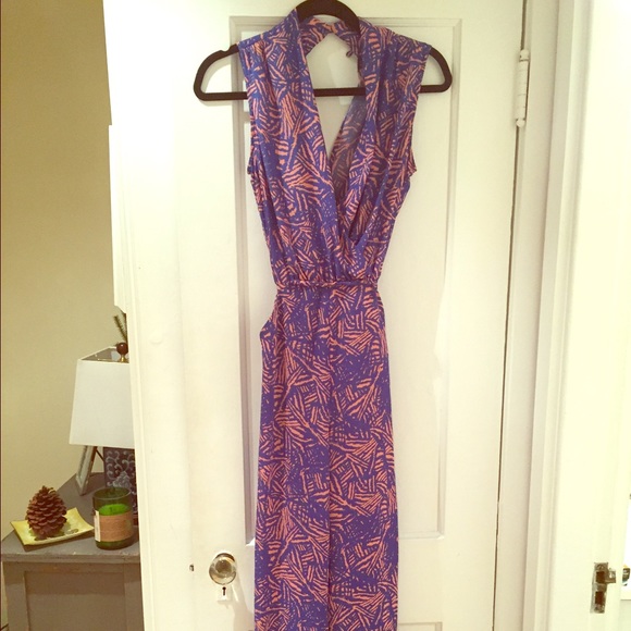 Pink & blue jumpsuit