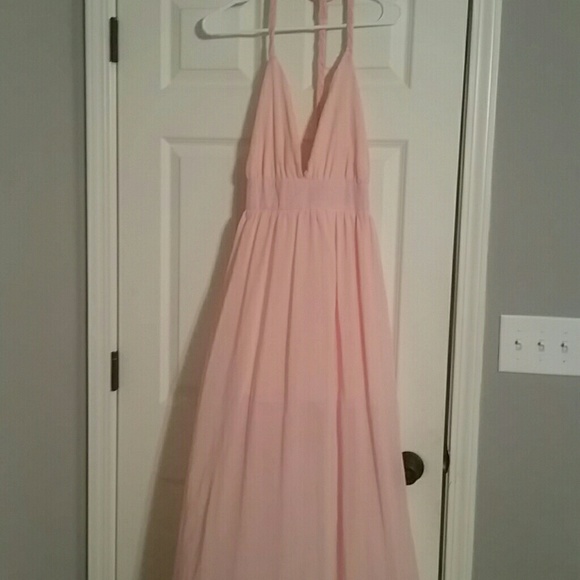 Pink maxi dress