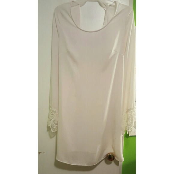 White Dress with Lace Detail