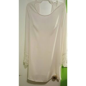 White Dress with Lace Detail