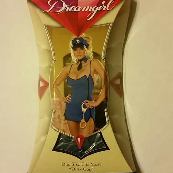 Dreamgirl Dirty Cop Dress 4 Piece Set - Picture 1 of 2