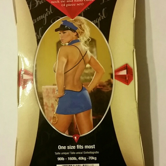 Dreamgirl Dirty Cop Dress 4 Piece Set - Picture 2 of 2