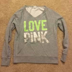 Victoria Secret Pink V-neck Sweatshirt