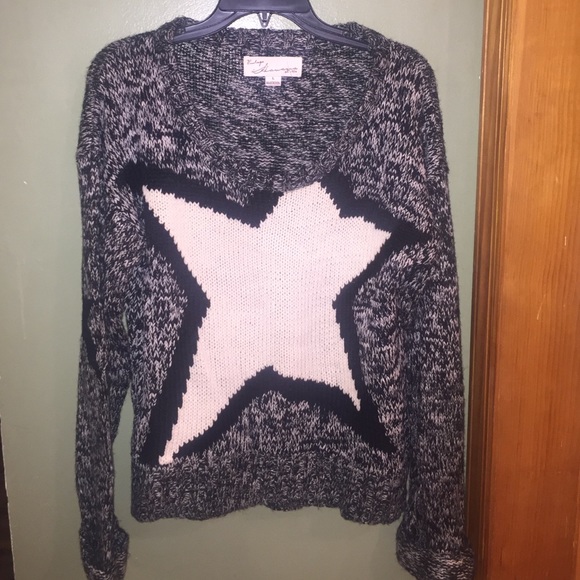 Cozy oversized Vintage Havana Star Sweater.