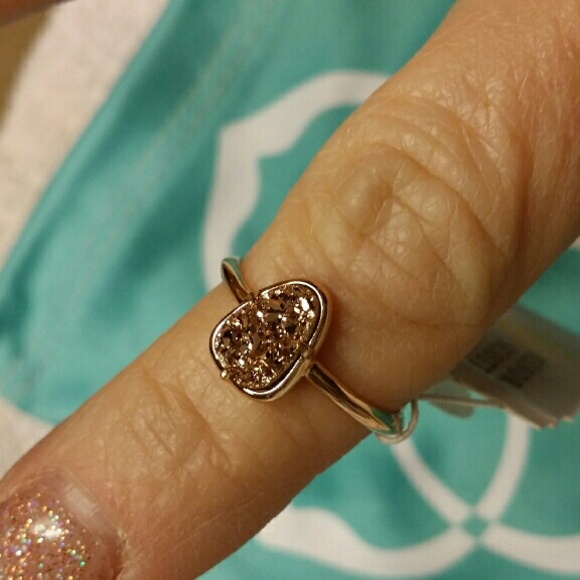 Kendra Scott Haylee Rose gold drusy ring