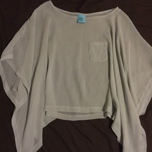 Flowy, short sleeve, sheer