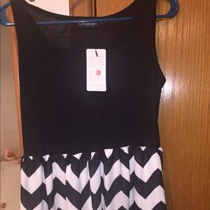 Chevron maxi dress