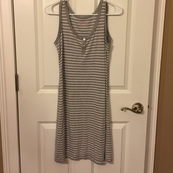Grey and white striped dress - Picture 1 of 1