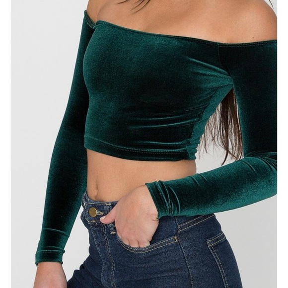 ISO!!! american apparel off the shoulder crop top - Picture 1 of 1